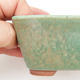 Ceramiczna miska bonsai 2. jakości - 13 x 10 x 5,5 cm, kolor brązowo-zielony - 2/4