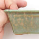 Ceramiczna miska bonsai 2. jakości - 12 x 8 x 4 cm, kolor brązowo-zielony - 2/4