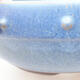 Ceramiczna miska bonsai 22 x 22 x 7 cm, kolor niebieski - 2/4