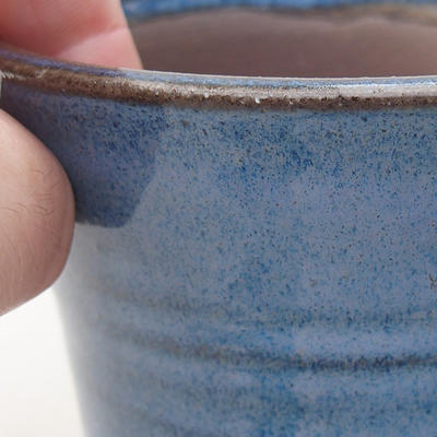 Ceramiczna miska bonsai 9 x 9 x 7,5 cm, kolor niebieski - 2