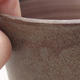 Ceramiczna miska bonsai 9,5 x 9,5 x 9 cm, kolor szary - 2/3