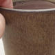 Ceramiczna miska bonsai 9,5 x 9,5 x 8,5 cm, kolor brązowy - 2/3