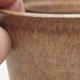 Ceramiczna miska bonsai 9,5 x 9,5 x 9 cm, kolor beżowy - 2/3