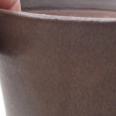 Ceramiczna miska bonsai 13,5 x 13,5 x 17 cm, kolor brązowy - 2