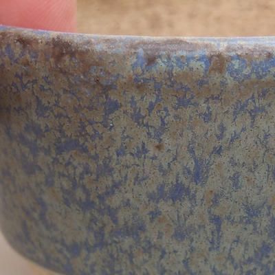 Ceramiczna miska bonsai 7,5 x 6,5 x 3,5 cm, kolor niebieski - 2