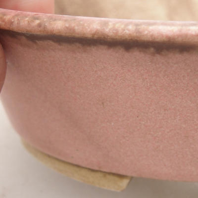 Ceramiczna miska bonsai 14 x 12 x 3,5 cm, kolor różowy - 2
