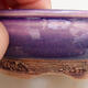 Ceramiczna miska bonsai 9 x 9 x 4 cm, kolor fioletowy - 2/3