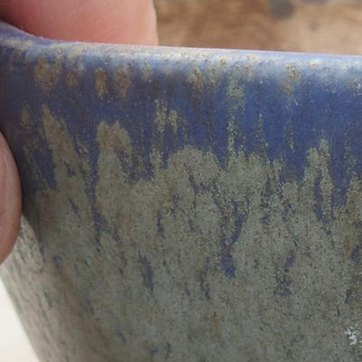 Ceramiczna miska bonsai 8,5 x 8,5 x 5,5 cm, kolor niebieski - 2