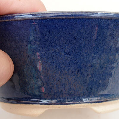 Ceramiczna miska bonsai 14,5 x 14,5 x 6 cm, kolor niebieski - 2