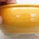 Ceramiczna miska bonsai 14 x 14 x 6 cm, kolor żółty - 2/3