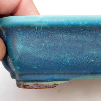 Ceramiczna miska bonsai 17,5 x 13,5 x 5,5 cm, kolor niebieski - 2