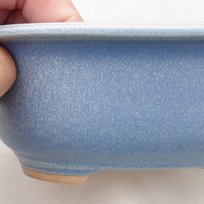 Ceramiczna miska bonsai 15 x 12 x 6 cm, kolor niebieski - 2