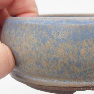 Ceramiczna miska bonsai 10 x 10 x 3,5 cm, kolor niebieski - 2