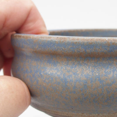 Ceramiczna miska bonsai 10 x 10 x 4 cm, kolor niebieski - 2