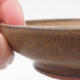 Ceramiczna miska bonsai 11 x 11 x, 3 cm, kolor brązowy - 2/4