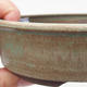Ceramiczna miska bonsai 15 x 15 x 4 cm, kolor brązowo-zielony - 2/4