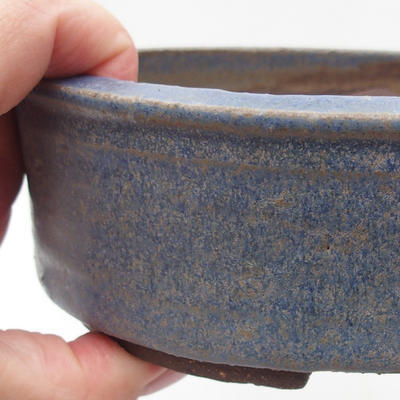 Ceramiczna miska bonsai 16 x 16 x 5,5 cm, kolor niebieski - 2