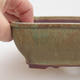 Ceramiczna miska bonsai 18 x 15 x 5 cm, kolor zielono-brązowy - 2/3
