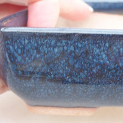 Ceramiczna miska bonsai 13 x 10 x 4 cm, kolor niebieski - 2