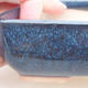 Ceramiczna miska bonsai 13 x 10 x 4 cm, kolor niebieski - 2/4