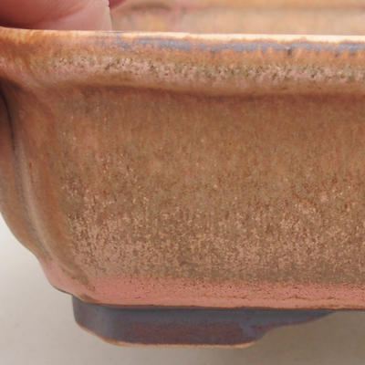 Ceramiczna miska bonsai 16,5 x 13 x 5 cm, kolor różowy - 2