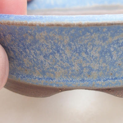 Ceramiczna miska bonsai 9 x 9 x 2,5 cm, kolor niebieski - 2