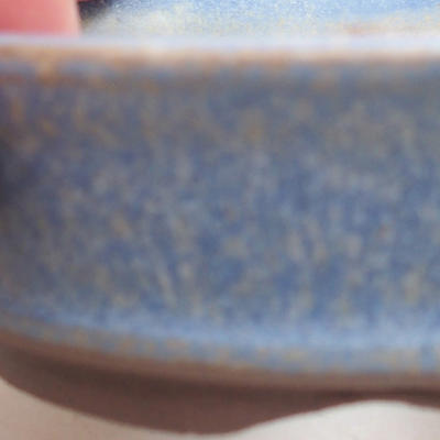 Ceramiczna miska bonsai 9 x 9 x 3 cm, kolor niebieski - 2