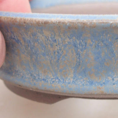 Ceramiczna miska bonsai 10 x 10 x 3 cm, kolor niebieski - 2