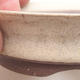 Ceramiczna miska bonsai 9 x 9 x 3 cm, kolor beżowy - 2/4