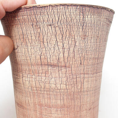 Ceramiczna miska bonsai 13 x 13 x 17 cm, kolor spękany - 2
