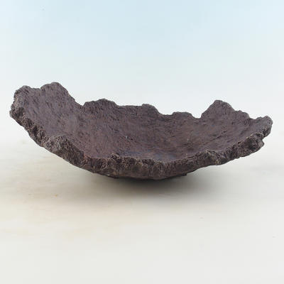 Ceramiczna skorupa 30 x 23 x 11 cm, kolor brązowy - 2