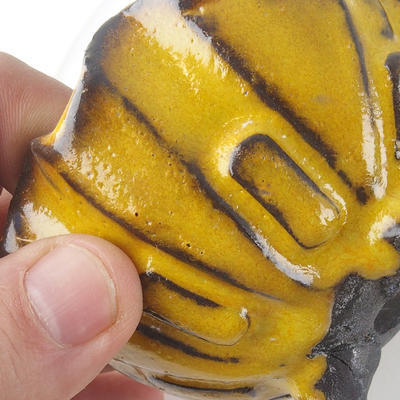 Ceramiczna powłoka 9 x 9 x 6 cm, kolor żółty - 2
