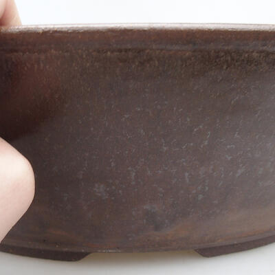 Ceramiczna miska bonsai 43 x 43 x 11 cm, kolor brązowy - 2