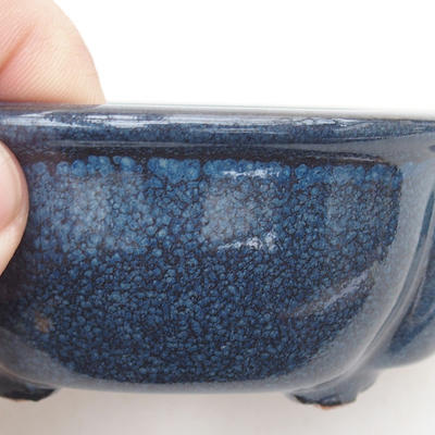 Ceramiczna miska bonsai 13 x 10 x 4,5 cm, kolor niebieski - 2