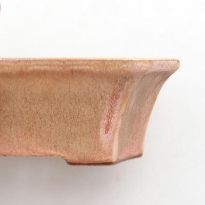 Ceramiczna miska bonsai 13 x 10,5 x 4 cm, kolor różowy - 2