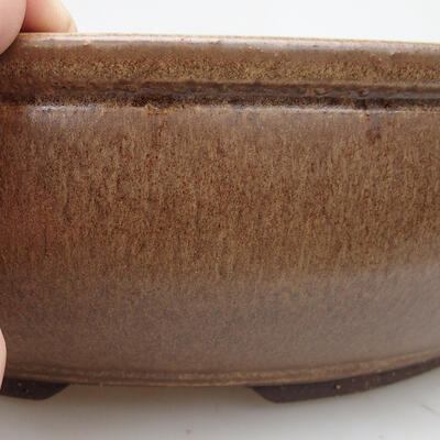 Ceramiczna miska bonsai 36,5 x 36,5 x 9,5 cm, kolor brązowy - 2