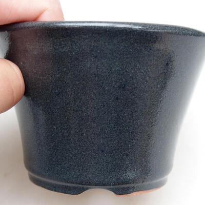 Ceramiczna miska bonsai 10,5 x 10,5 x 6,5 cm, kolor szary - 2