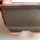Ceramiczna miska bonsai 10 x 10 x 6 cm, kolor brązowy - 2/3