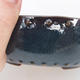 Ceramiczna miska bonsai 18 x 18 x 5 cm, kolor czarno-niebieski - 2. jakość - 2/4