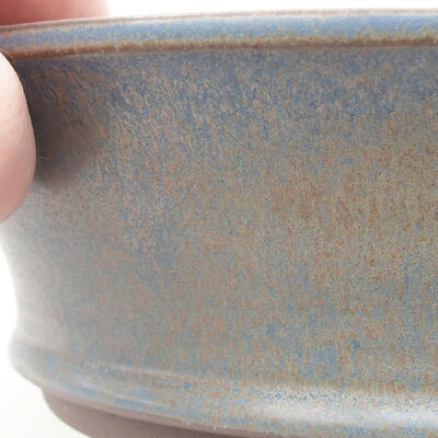 Ceramiczna miska bonsai 21 x 21 x 6 cm, kolor niebieski - 2
