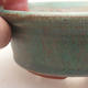 Ceramiczna miska bonsai 11 x 11 x 4 cm, kolor zielony - 2/3