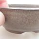 Ceramiczna miska bonsai 9 x 9 x 3 cm, kolor szary - 2/3