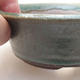 Ceramiczna miska bonsai 11,5 x 11,5 x 4 cm, kolor zielony - 2/3