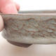 Ceramiczna miska bonsai 10 x 10 x 3 cm, kolor szary - 2/3