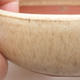 Ceramiczna miska bonsai 10,5 x 10,5 x 4 cm, kolor beżowy - 2/3