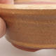 Ceramiczna miska bonsai 10,5 x 10,5 x 4 cm, kolor brązowy - 2/3
