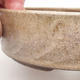 Ceramiczna miska bonsai 15,5 x 15,5 x 4 cm, kolor beżowy - 2/3