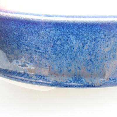 Ceramiczna miska bonsai 18 x 18 x 4,5 cm, kolor niebieski - 2