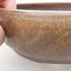 Ceramiczna miska bonsai 15 x 15 x 5 cm, kolor brązowy - 2/3