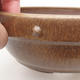 Ceramiczna miska bonsai 15,5 x 15,5 x 5,5 cm, kolor brązowy - 2/3